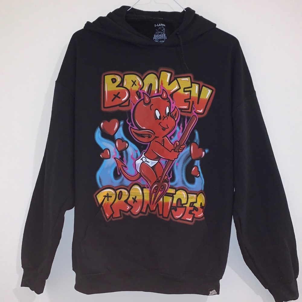 Broken Promises Hot Stuff Sweater Black